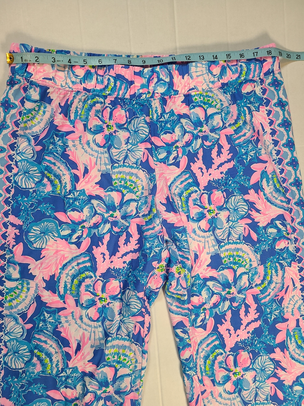 Lilly Pultizer Bal Harbour Women’s Palazzo Pants Blue Tang Seaside EUC XL - Picture 6 of 10
